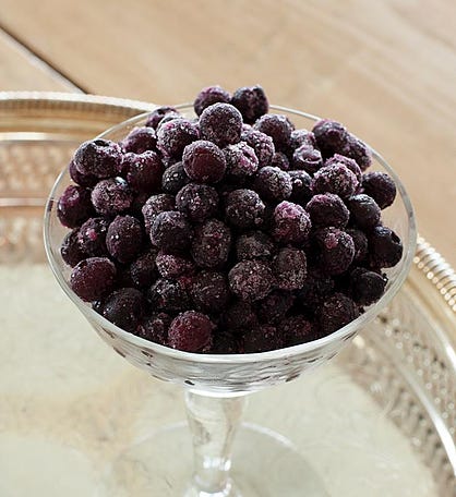 Wild Organic Blueberries - washed, frozen
